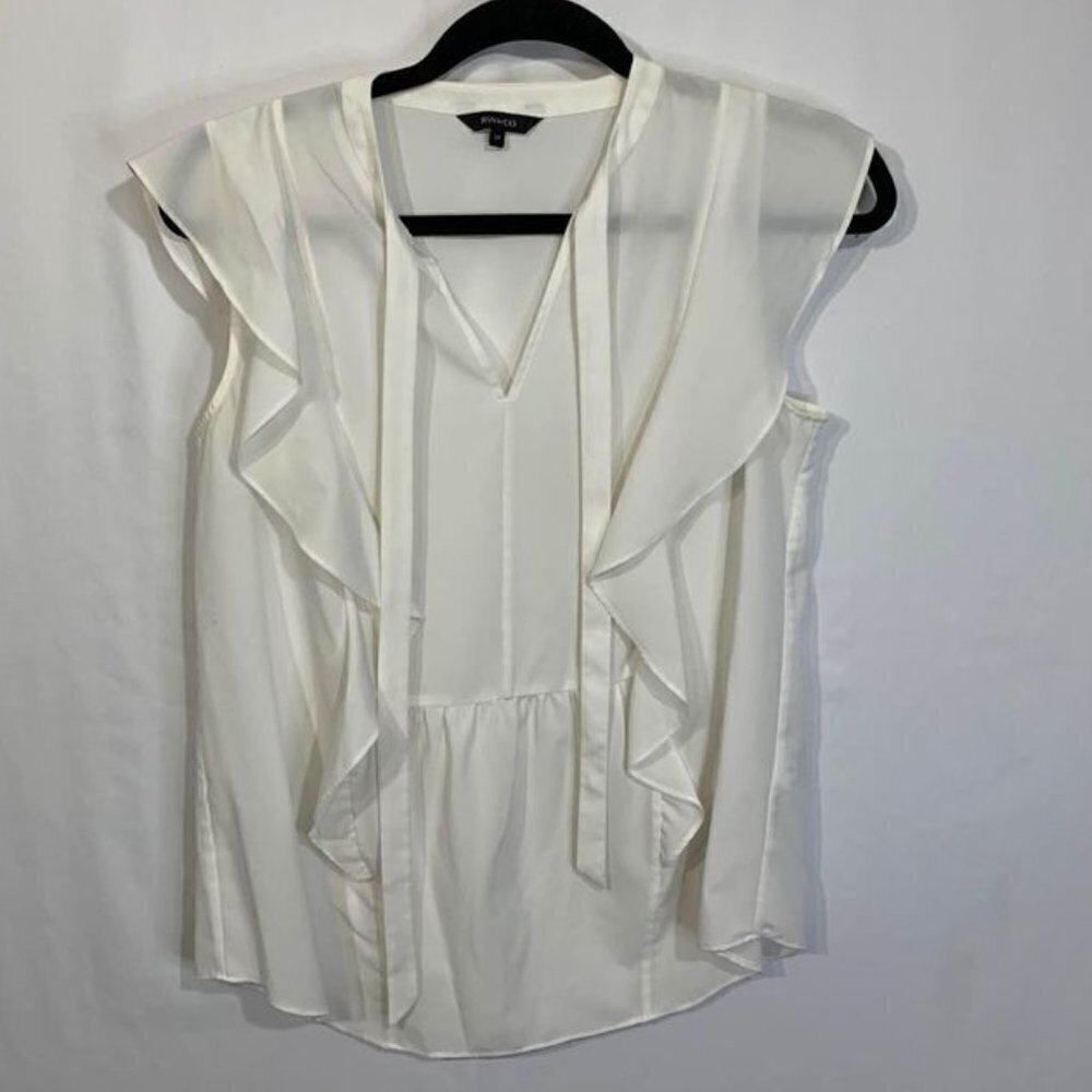 Rw&co womans blouse with bow neck tie. Excellent condition. White. Size …
